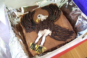 チョコレートのケーキ