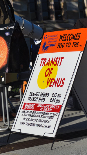 Transit of Venus看板