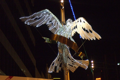 ブリスベン・モールの電飾天使