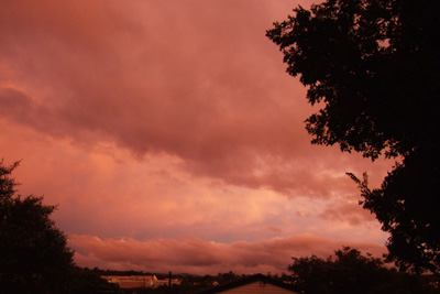 ブリスベンの夕焼け雲